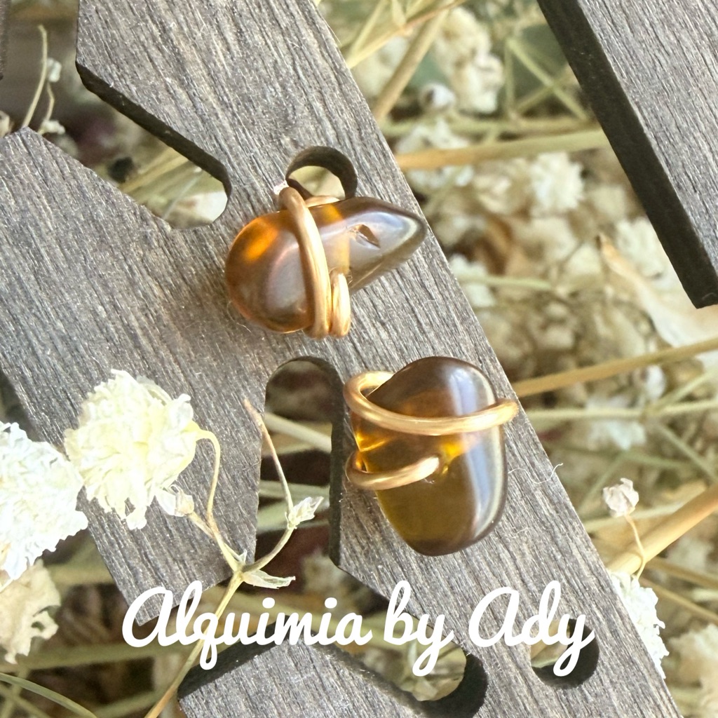 Baltic Amber Gold And Brown Earrings 32$